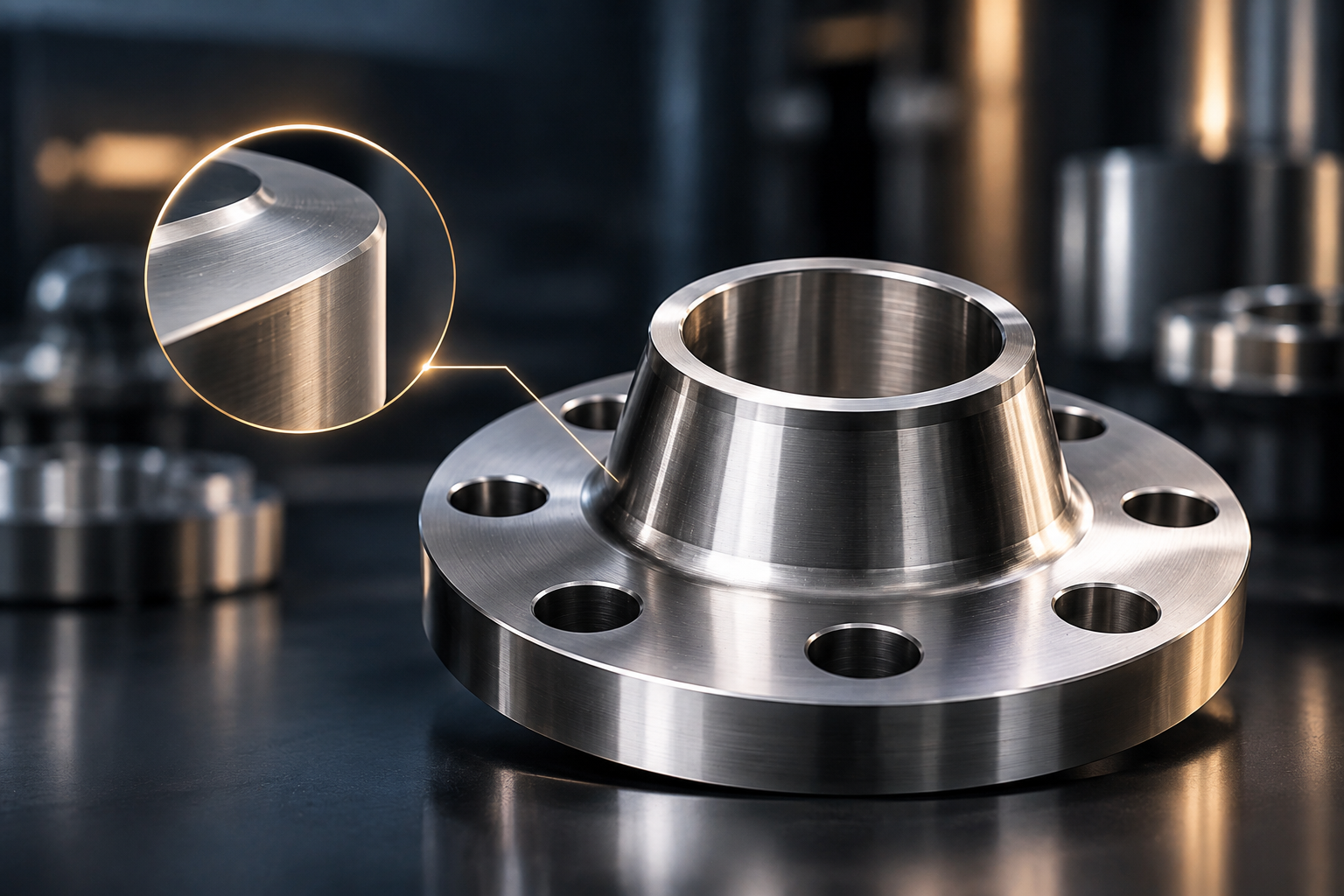 Raised Face Weld Neck Flange Industrial Pipeline